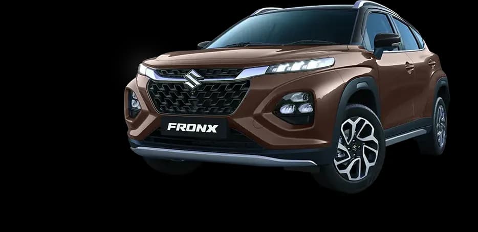 Maruti Suzuki NEXA FRONX in Brown & Bluish Black compact SUV