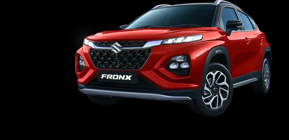 Maruti Suzuki NEXA FRONX in Red & Bluish Black compact SUV