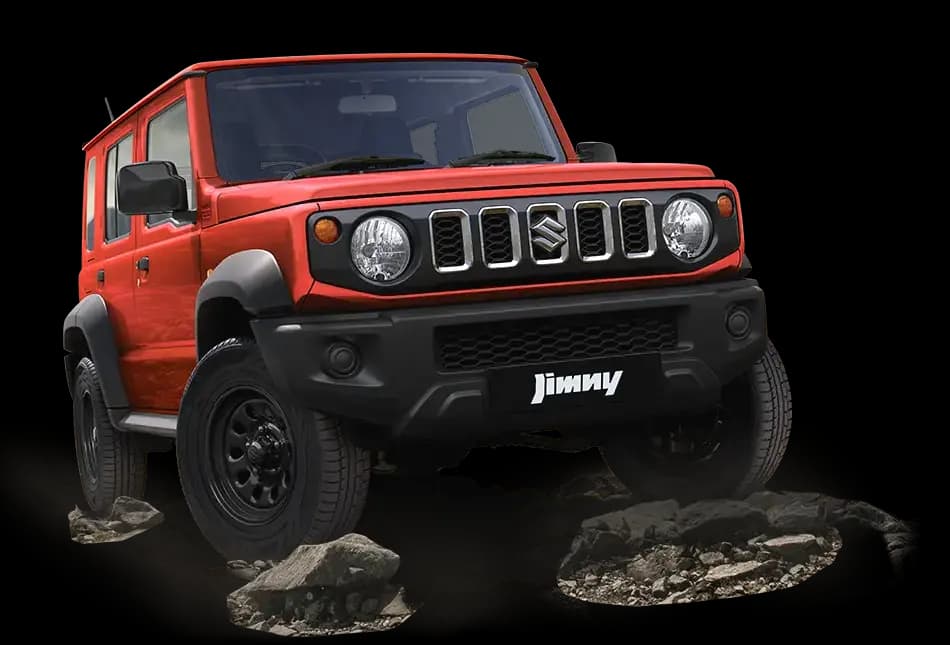 Maruti Suzuki NEXA Jimny in Sizzling Red off-road SUV